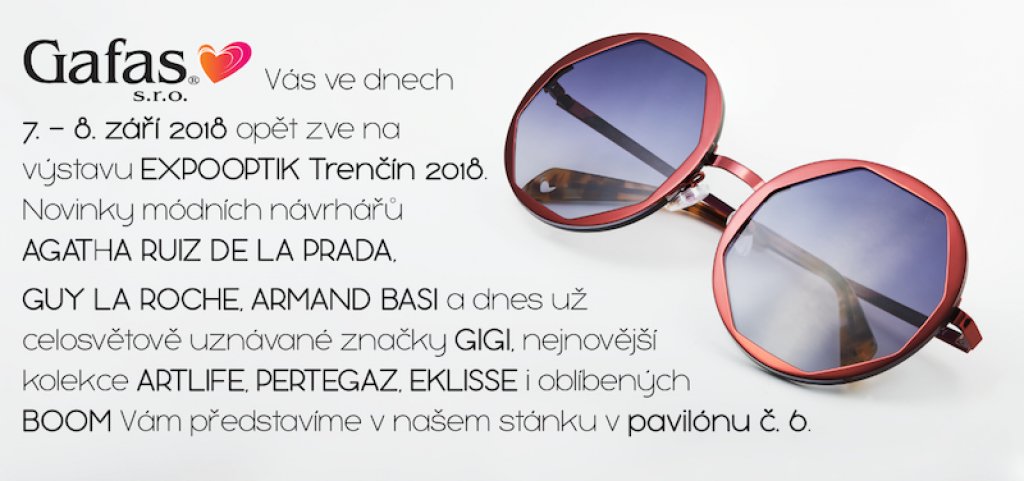 We invite you to Expooptik 2018 in Trenčín