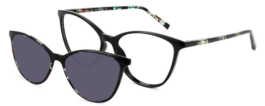 Diane de Carlo DC 59902/512 clip — černá